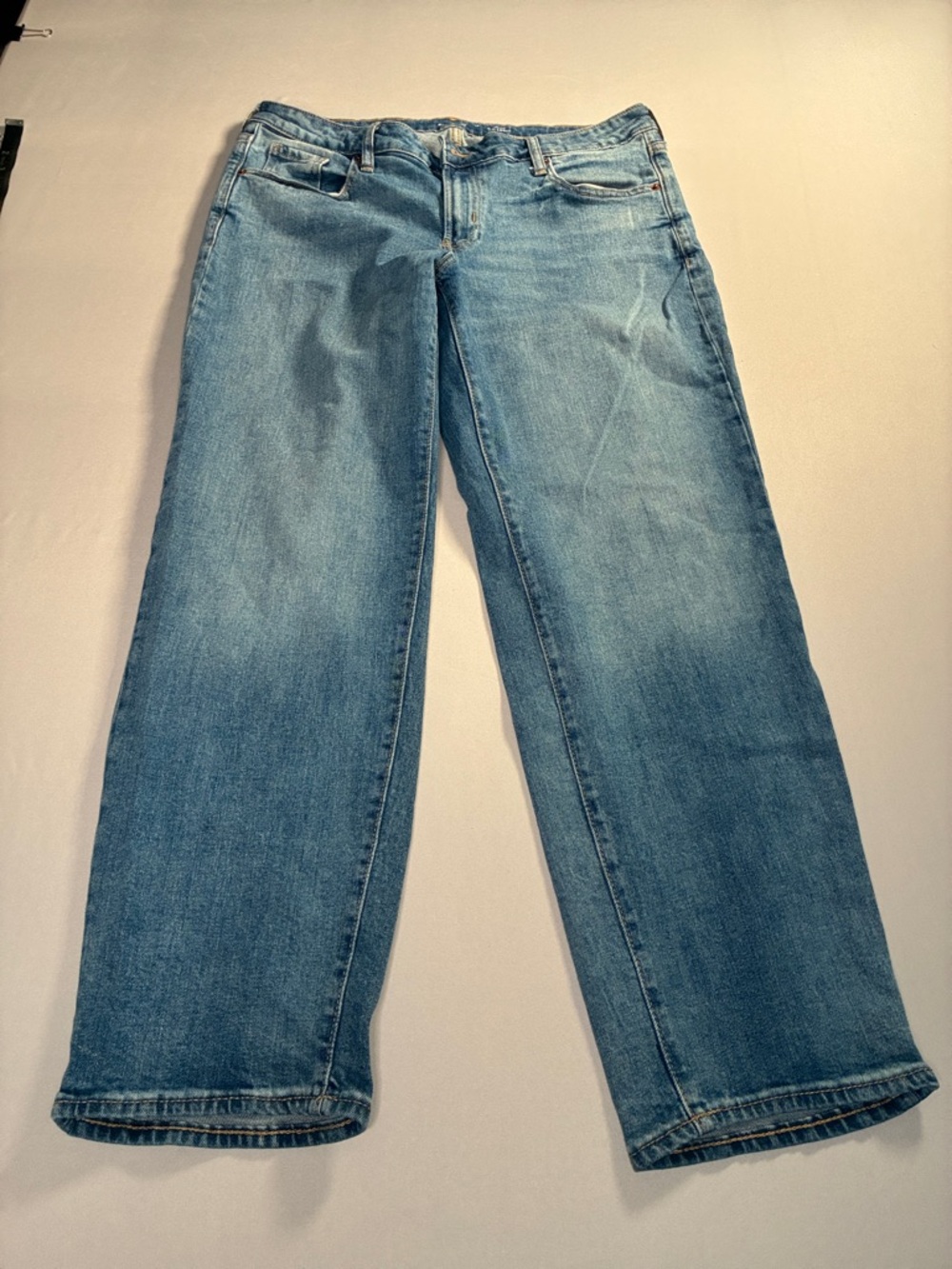 Old Navy Light Blue Straight Leg Women's Jeans 14 OG Loose